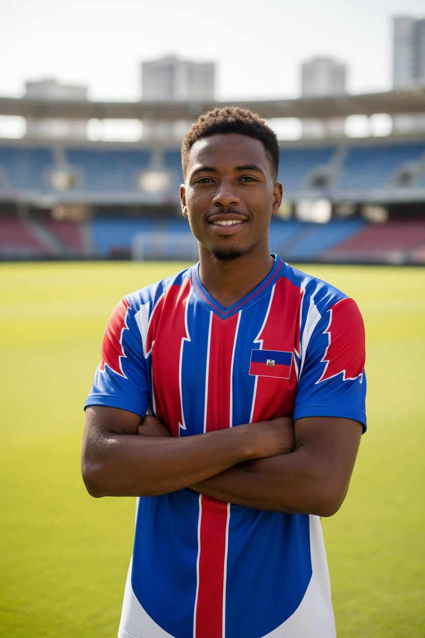 2026 New North American Haiti V-Neck Football Jersey