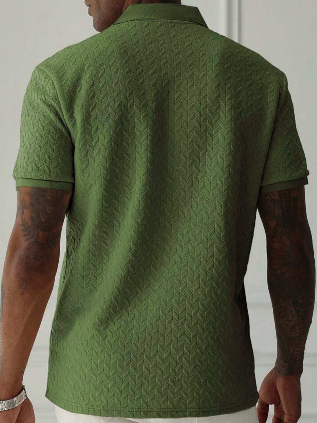 Men's Slim Fit Haiti Flag Shirt – Breathable, Stretchy & Casual