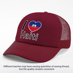 Show your pride in style with the “I Love Haiti” Patriotic Trucker