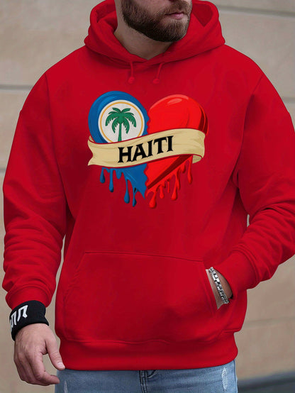 Men’s Haiti Printed Hoodie – Stylish & Comfortable Streetwear Essential