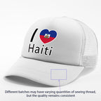 Show your pride in style with the “I Love Haiti” Patriotic Trucker
