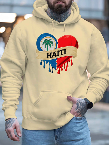 Men’s Haiti Printed Hoodie – Stylish & Comfortable Streetwear Essential