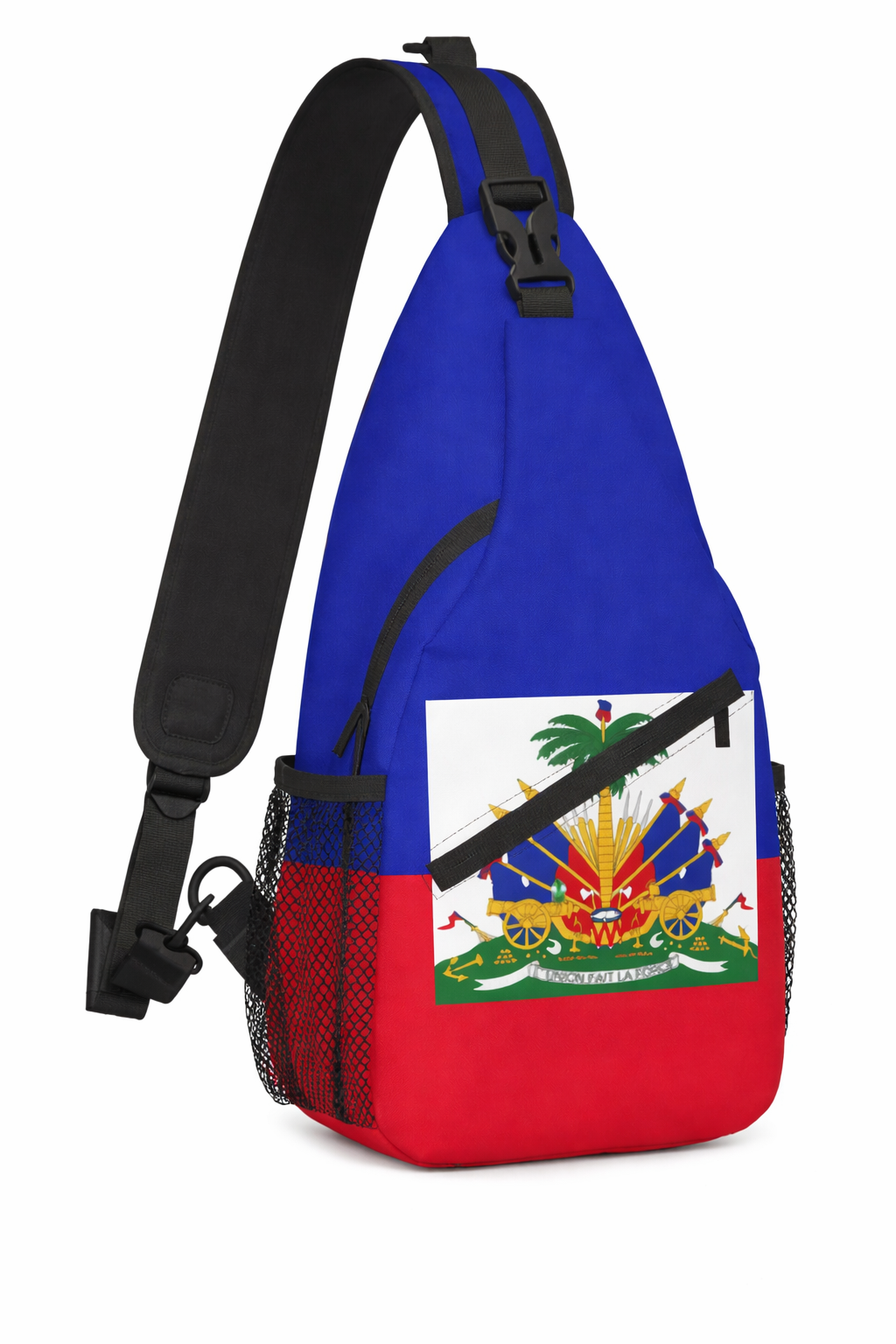 Haitian Flag Sling Backpack