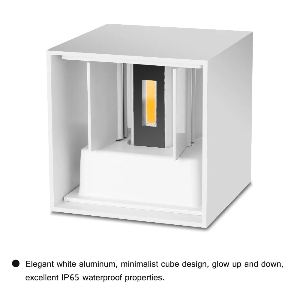 Waterproof LED Wall Light – IP65 Outdoor/Indoor Wall Lamp for Garden, Yard, (AC110V/220V)
