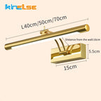 Modern Waterproof LED Bathroom Vanity Light – Stainless Steel Wall Lamp with Switch