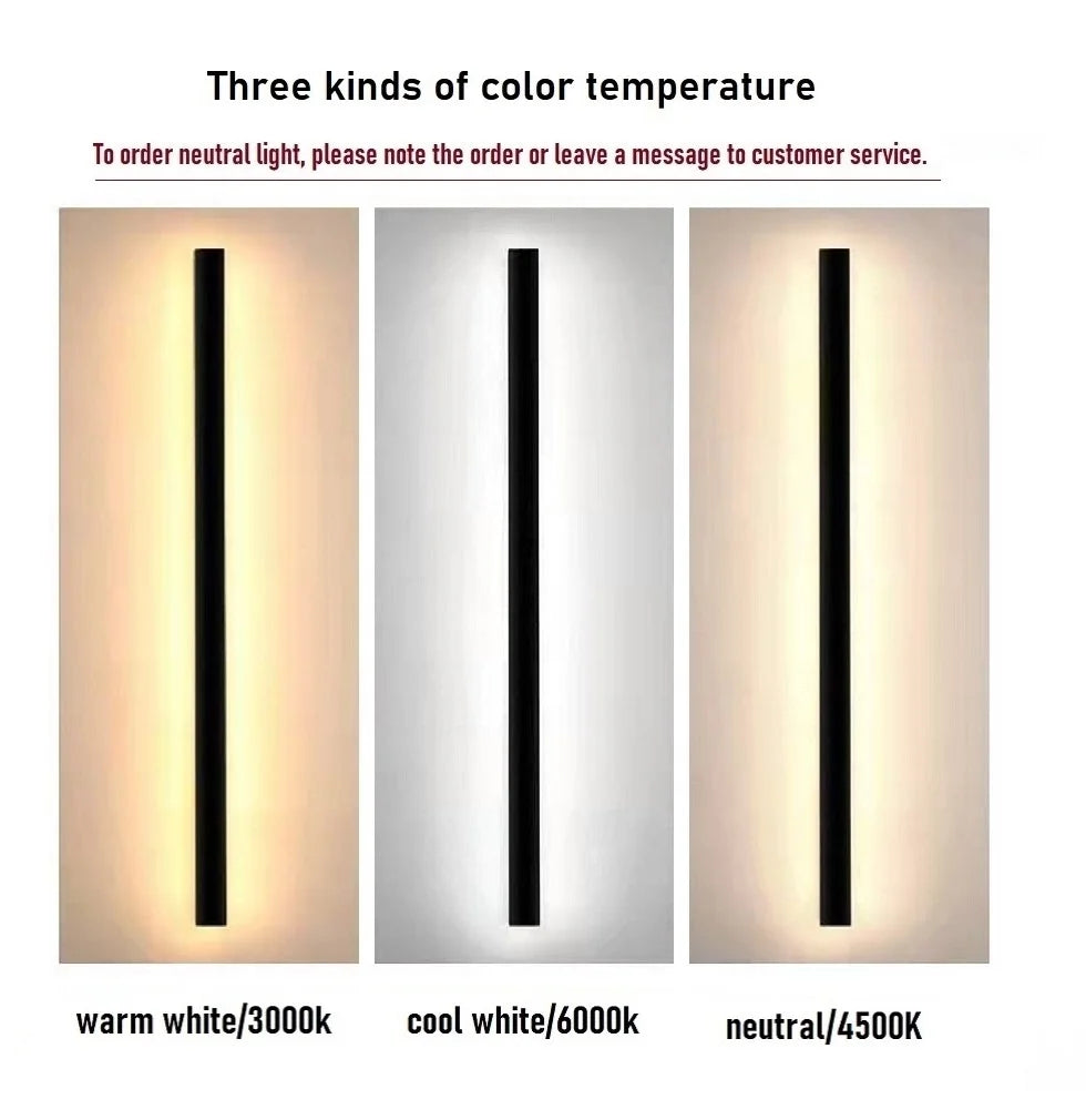 Waterproof Outdoor LED Wall Light – IP65 Modern Aluminum Wall Lamp, Dimmable, 110–240V