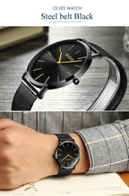 Men’s Quartz Watch – Ultra-Thin Waterproof Business