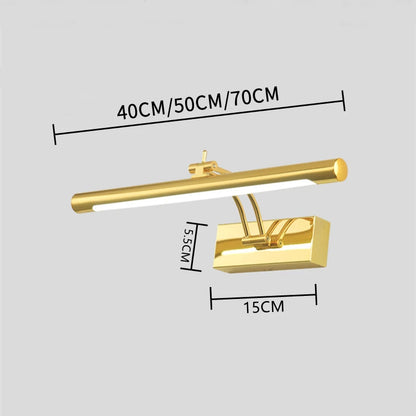 Modern Waterproof LED Bathroom Vanity Light – Stainless Steel Wall Lamp with Switch