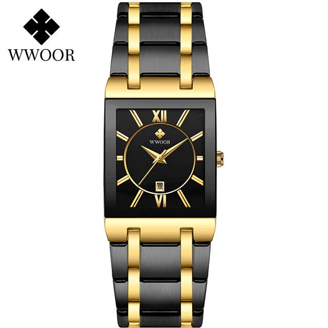 WWOOR Luxury Gold Watch for Men
