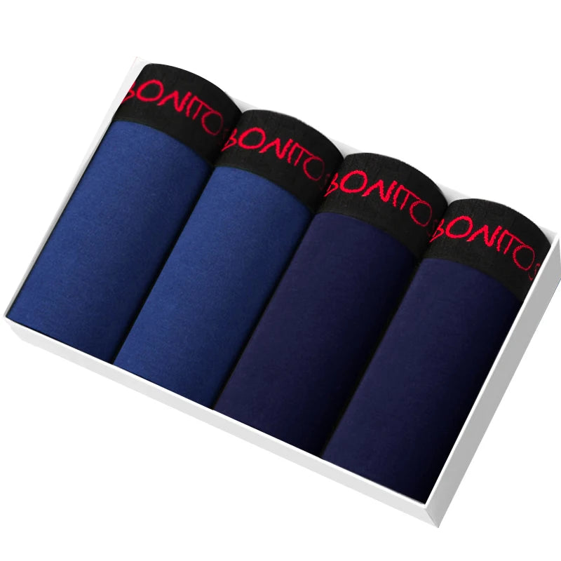 4PCS Men’s Premium Cotton Boxer Shorts