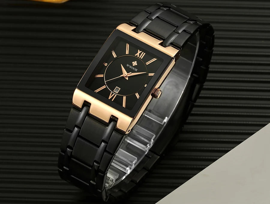 WWOOR Luxury Gold Watch for Men