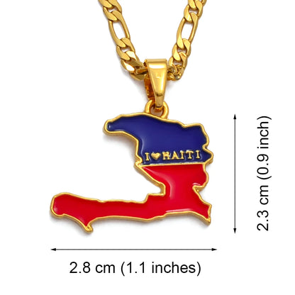 Necklaces for Men Haiti Jewelry Gold Plated