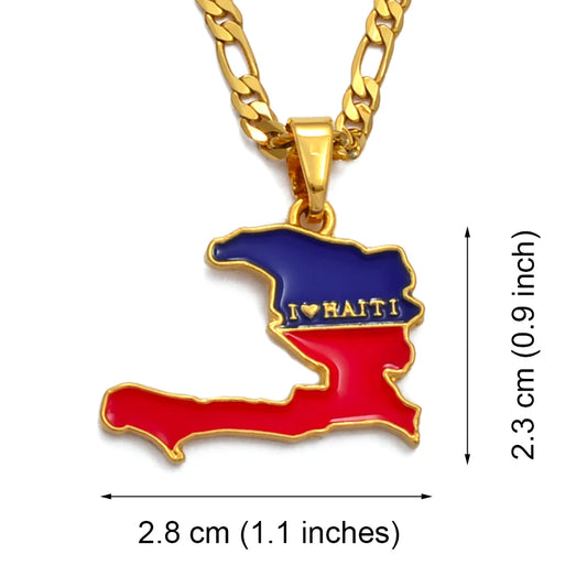 Necklaces for Men Haiti Jewelry Gold Plated