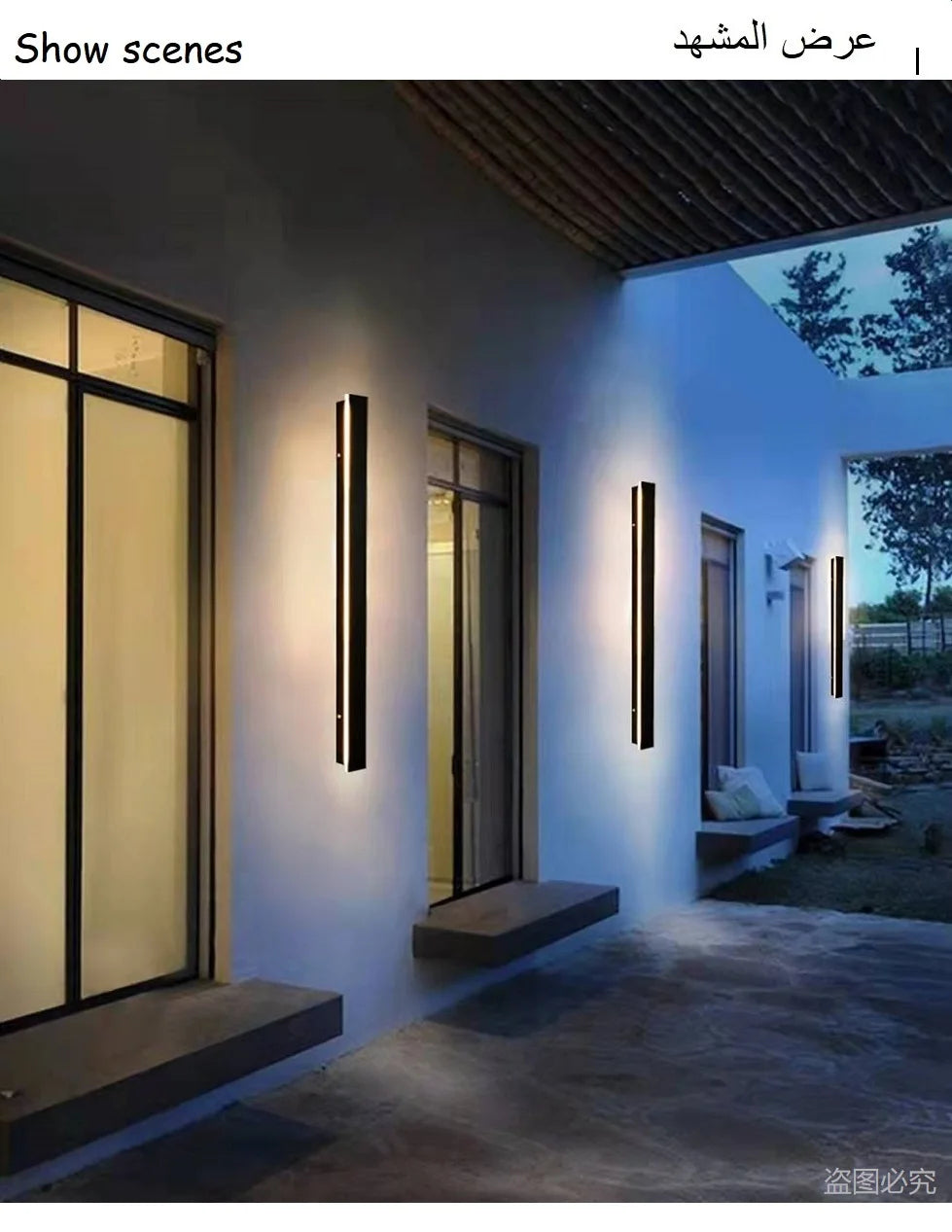 Waterproof Outdoor LED Wall Light – IP65 Modern Aluminum Wall Lamp, Dimmable, 110–240V