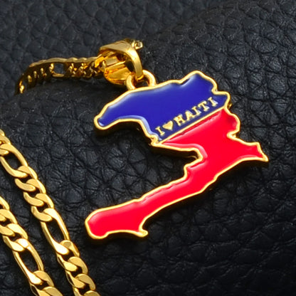 Necklaces for Men Haiti Jewelry Gold Plated