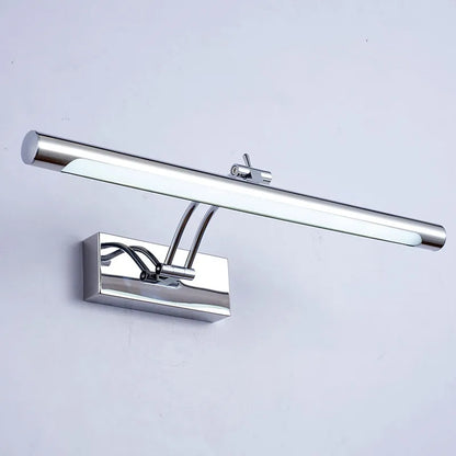 Modern Waterproof LED Bathroom Vanity Light – Stainless Steel Wall Lamp with Switch