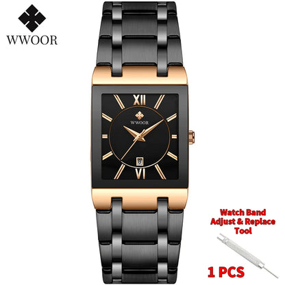 WWOOR Luxury Gold Watch for Men