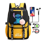 Lilo & Stitch Adventure Backpack – Cartoon Print School Bag for Teens, Kids
