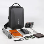 Anti-Theft Crossbody Chest Pack with USB Charging Port – Fashion Business Travel Shoulder Bag