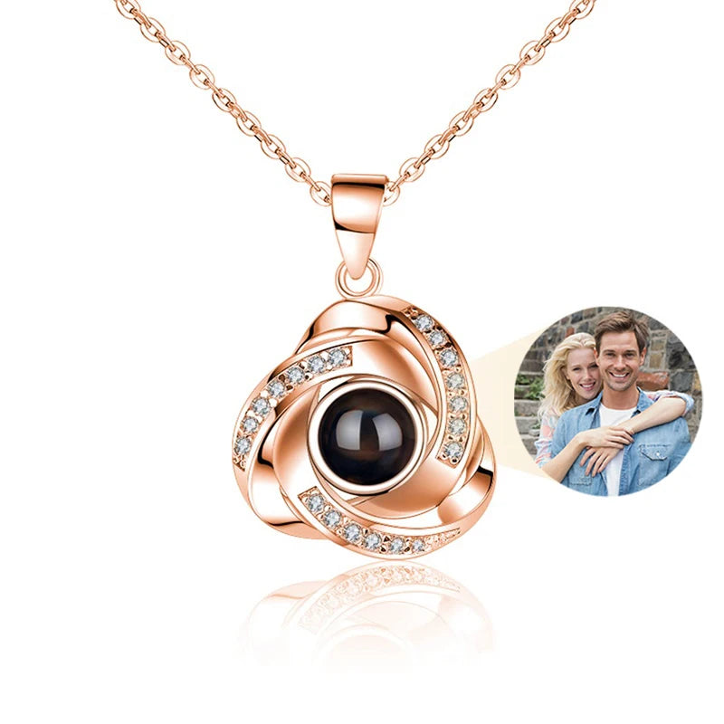 Personalized Photo Projection Necklace