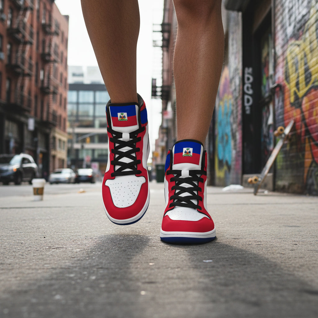 Men Women Custom Sneaker Shoes Haiti Flag