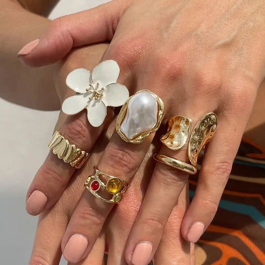 Geometric Knuckle Rings for Women, Men