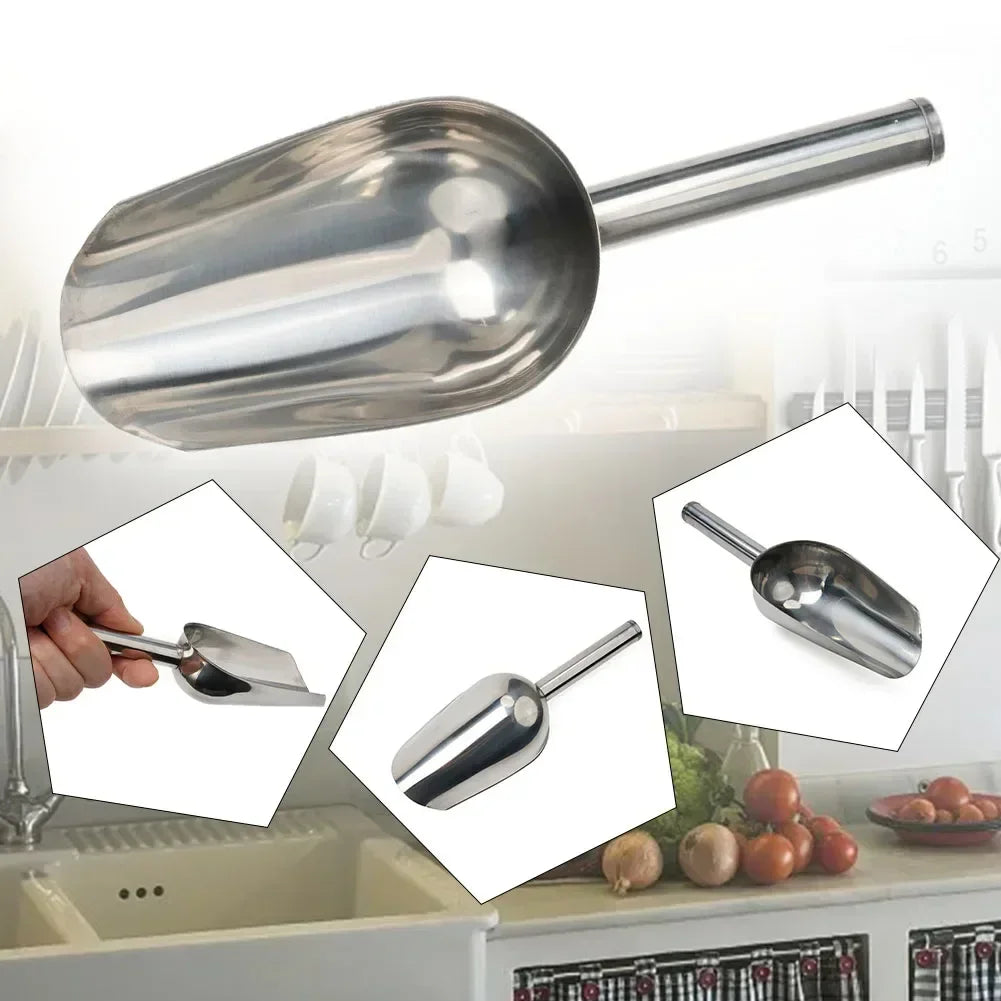Premium Stainless Steel Ice Scoop