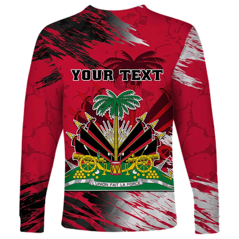 Unisex Long Sleeve,  Mens Negre Marron Design"