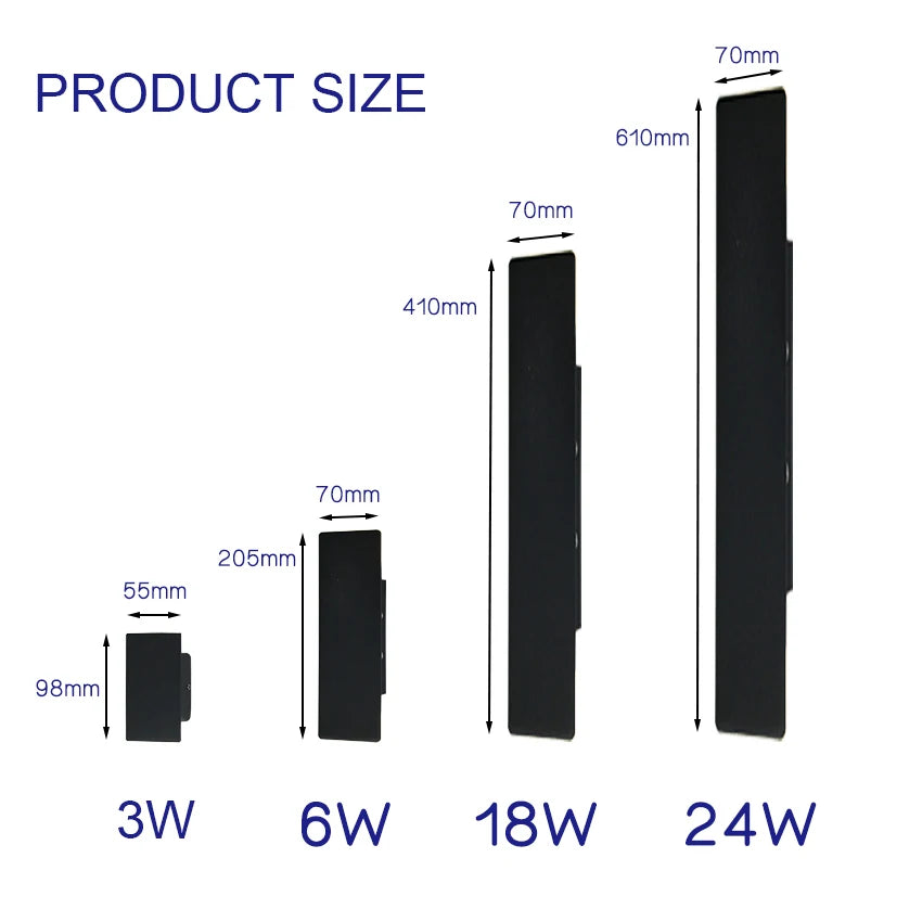 Modern LED Up Down Wall Light