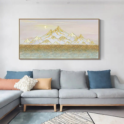 Large Hand-Painted Abstract Oil Painting