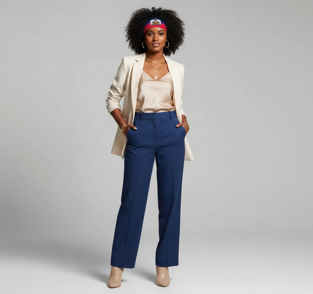 Haitian Flag Sports Headband – Unisex Elastic