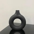 Minimalist Donut-Shaped Flower Vase