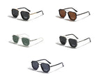 Peekaboo TR90 polarized sunglasses men retro style metal square sun glasses for women double bridge driving green black uv400