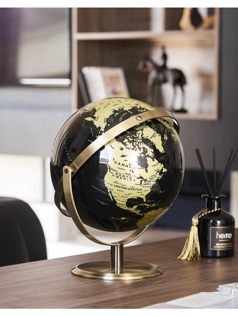 Retro World Globe Modern Learning World Map Globe