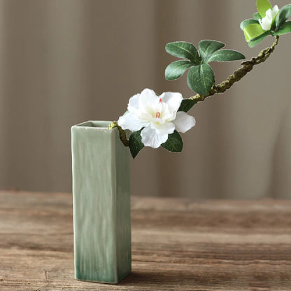 Simple Ceramic Hydroponic Vase – Small Decorative Plant Pot for Living Room & Dining Table