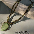 Women’s Vintage Punk Cuban Chain Choker Necklace with Gothic Pearl Pendant