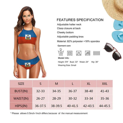 Haitian Flag Bikini Set – Women's