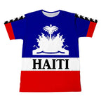 Haitian Flag T-Shirt – Men’s 3D Printed Crew Neck Tee