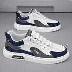 Men’s Leather Low-Top Casual Sneakers –