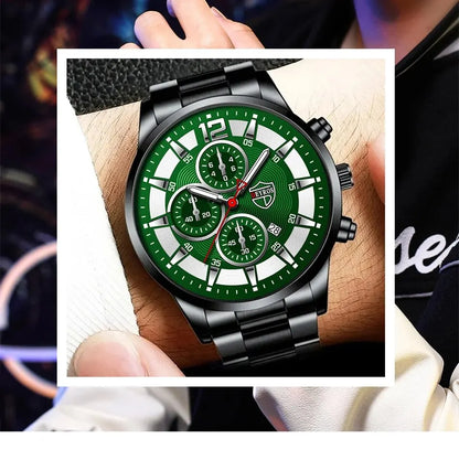 Deyros Stainless Steel Quartz Watch – Business