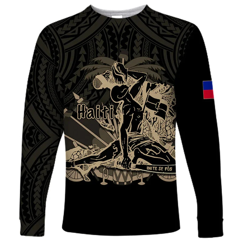 Unisex Long Sleeve,  Mens Negre Marron Design"
