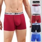 4PCS Men’s Premium Cotton Boxer Shorts