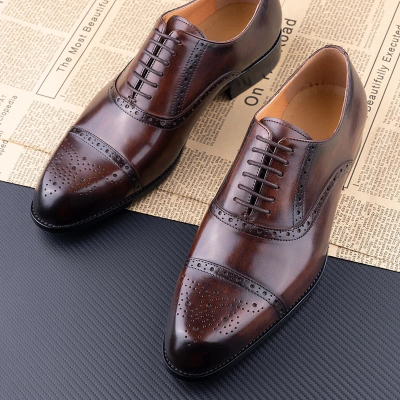Classic Brogue Dress Shoes