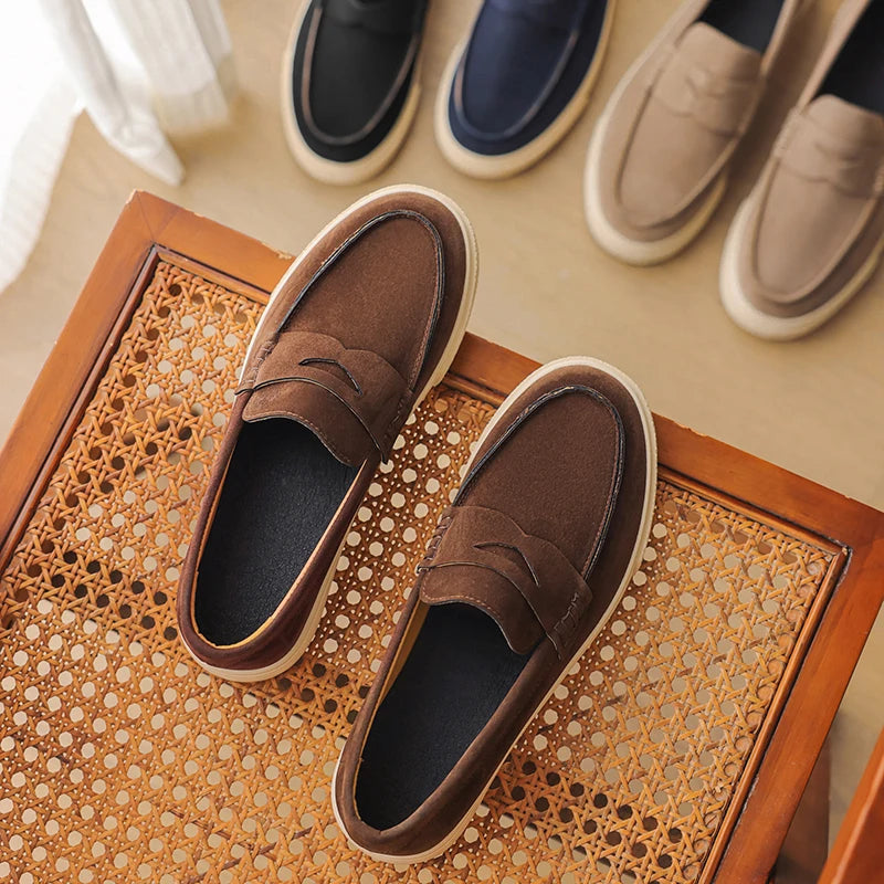 Suede Leather Men’s Loafers