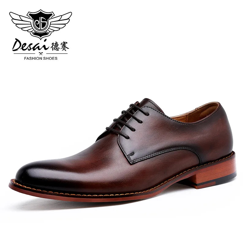 Genuine Leather Derby Shoes