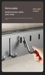 Wall-Mounted Kitchen Organizer Rack