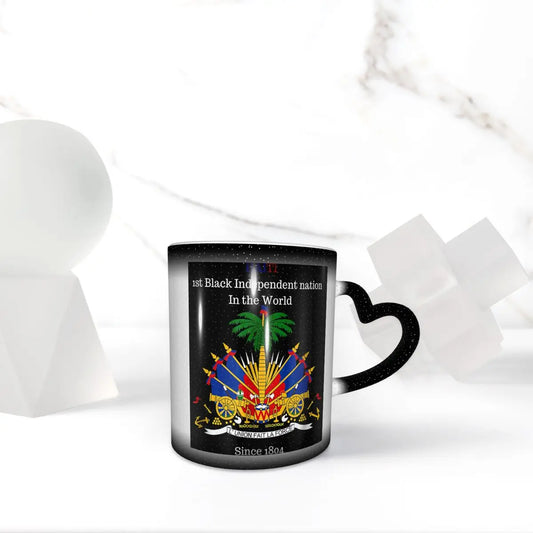 Haitian Flag Great For Independence Day Celebration Mug Funny Ceramic Coffee Cups