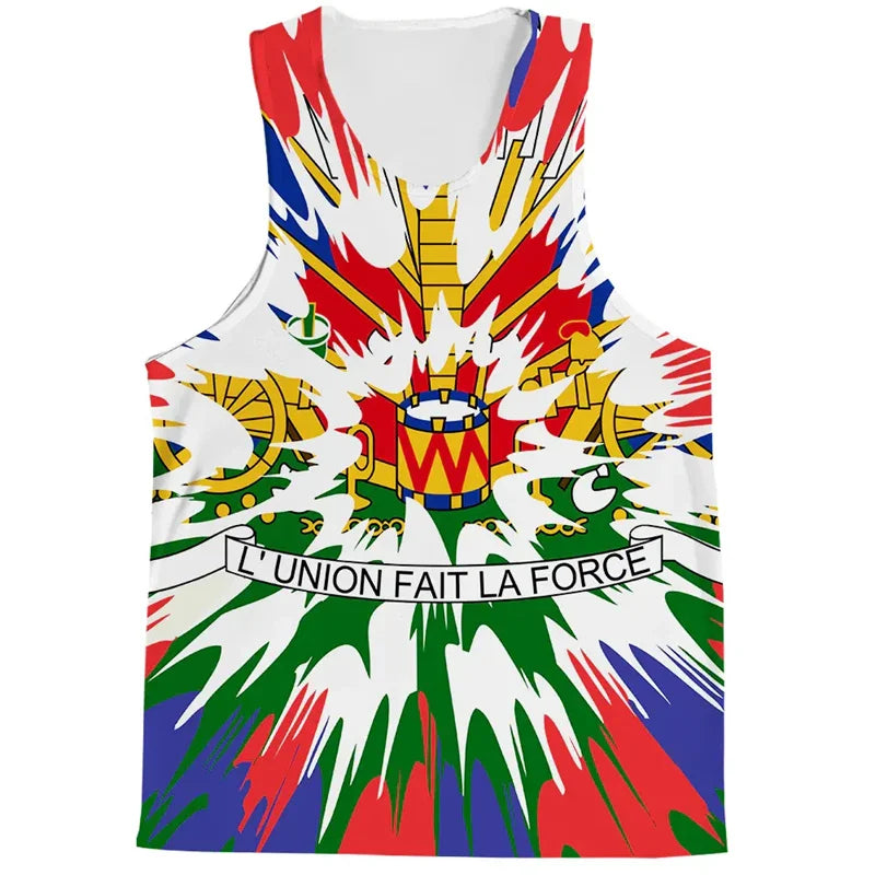 Haiti Top Men Kids Trendy 3D Printed Short