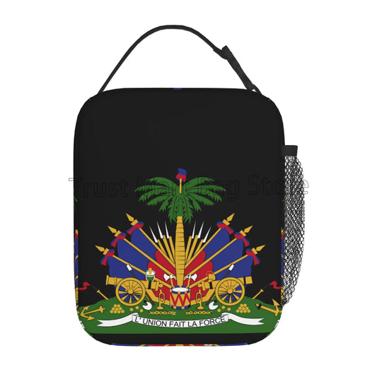 Haiti Flag Insulated Lunch Bag