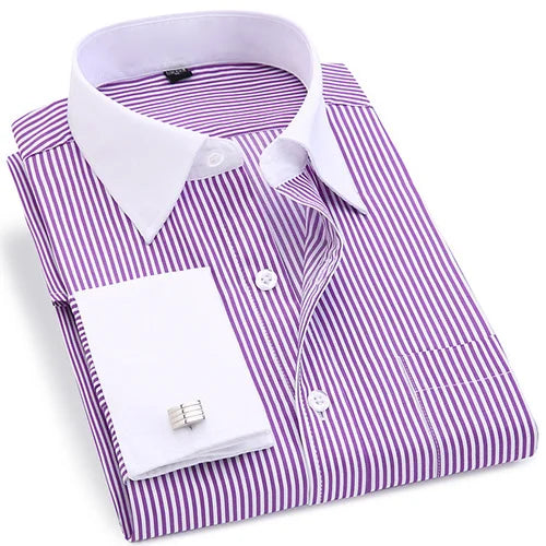 6XL Premium French Cuff Slim Fit Shirt